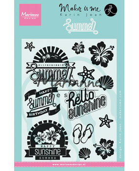 Marianne Design Maker Is Me Clear Stamps Summer (KJ1714) (DISCONTINUED) Marianne Design Maker Is Me Clear Stamps Summer (KJ1714) (DISCONTINUED)