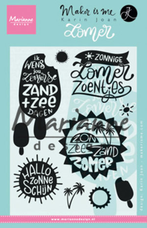 Marianne Design Maker Is Me Clear Stamps Zomer (KJ1713) (DISCONTINUED) Marianne Design Maker Is Me Clear Stamps Zomer (KJ1713) (DISCONTINUED)