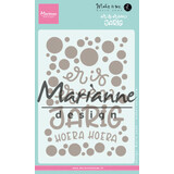 Marianne Design Maker Is Me Metal Dies Er Is Er Een Jarig (KJ1729) (DISCONTINUED)