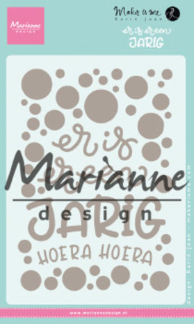Marianne Design Maker Is Me Metal Dies Er Is Er Een Jarig (KJ1729) (DISCONTINUED) Marianne Design Maker Is Me Metal Dies Er Is Er Een Jarig (KJ1729) (DISCONTINUED)