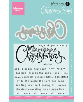 Marianne Design Maker Is Me Stamp & Die Christmas Song (KJ1719) (DISCONTINUED) Marianne Design Maker Is Me Stamp & Die Christmas Song (KJ1719) (DISCONTINUED)