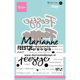 Marianne Design Maker Is Me Stamp & Die Feestje (KJ1728) (DISCONTINUED)