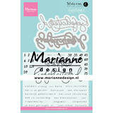 Marianne Design Maker Is Me Stamp & Die Gefeliciteerd (KJ1721) (DISCONTINUED)