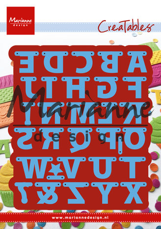 Marianne Design Creatables Alphabet Garland (LR0340) (DISCONTINUED) Marianne Design Creatables Alphabet Garland (LR0340) (DISCONTINUED)