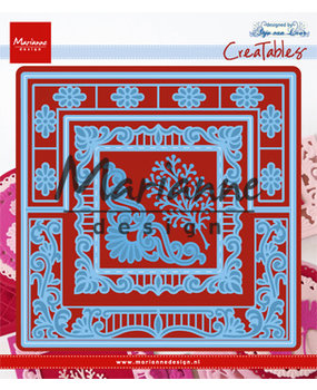 Marianne Design Creatables Anja's Lacy Folding Die Square (LR0553) (DISCONTINUED) Marianne Design Creatables Anja's Lacy Folding Die Square (LR0553) (DISCONTINUED)