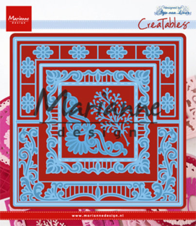 Marianne Design Creatables Anja's Lacy Folding Die Square (LR0553) (DISCONTINUED) Marianne Design Creatables Anja's Lacy Folding Die Square (LR0553) (DISCONTINUED)