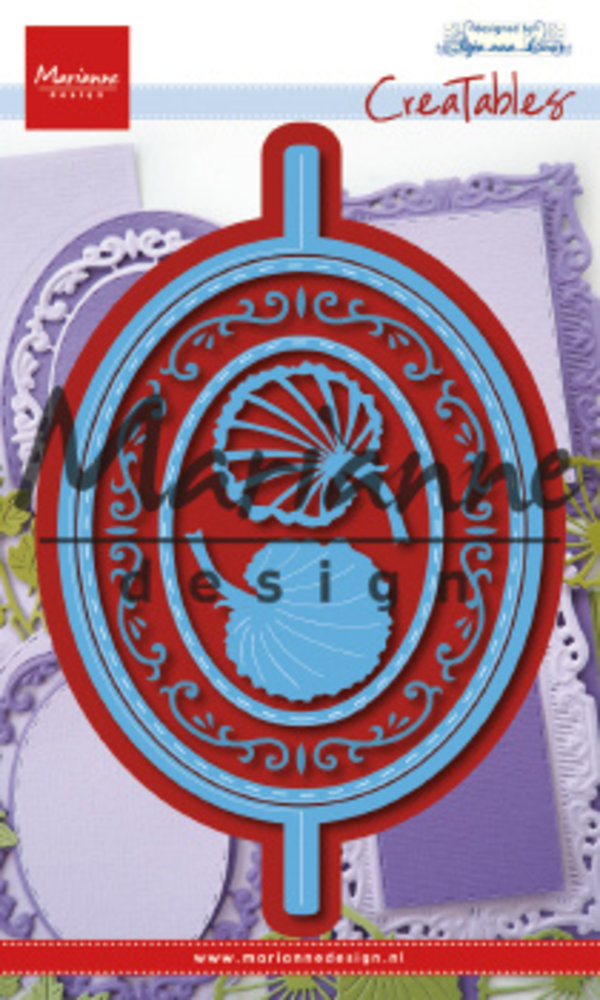 Marianne Design Creatables Anja's Vertical Folding Die Oval (LR0607) (DISCONTINUED) Marianne Design Creatables Anja's Vertical Folding Die Oval (LR0607) (DISCONTINUED)