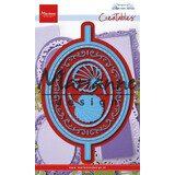 Marianne Design Creatables Anja's Vertical Folding Die Oval (LR0607) (DISCONTINUED)