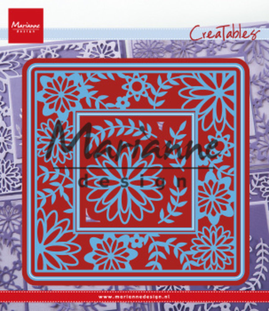 Marianne Design Creatables Flower Frame Square (LR0577) (DISCONTINUED)