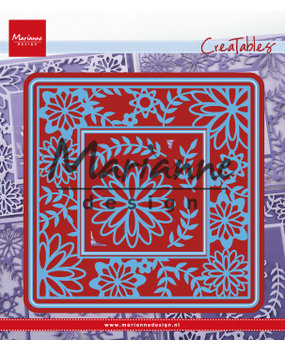 Marianne Design Creatables Flower Frame Square (LR0577) (DISCONTINUED)
