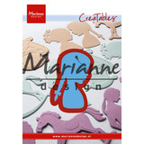 Marianne Design Creatables Girl With Braid (LR0350) (DISCONTINUED)