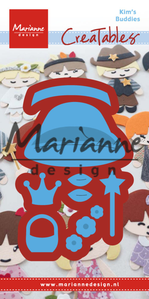 Marianne Design Creatables Kim's Buddies Girl Set (LR0476) (DISCONTINUED) Marianne Design Creatables Kim's Buddies Girl Set (LR0476) (DISCONTINUED)