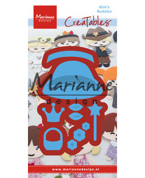 Marianne Design Creatables Kim's Buddies Girl Set (LR0476) (DISCONTINUED) Marianne Design Creatables Kim's Buddies Girl Set (LR0476) (DISCONTINUED)