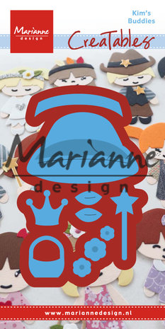 Marianne Design Creatables Kim's Buddies Girl Set (LR0476) (DISCONTINUED) Marianne Design Creatables Kim's Buddies Girl Set (LR0476) (DISCONTINUED)