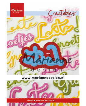 Marianne Design Creatables Lente Tekst (LR0645) (DISCONTINUED) Marianne Design Creatables Lente Tekst (LR0645) (DISCONTINUED)