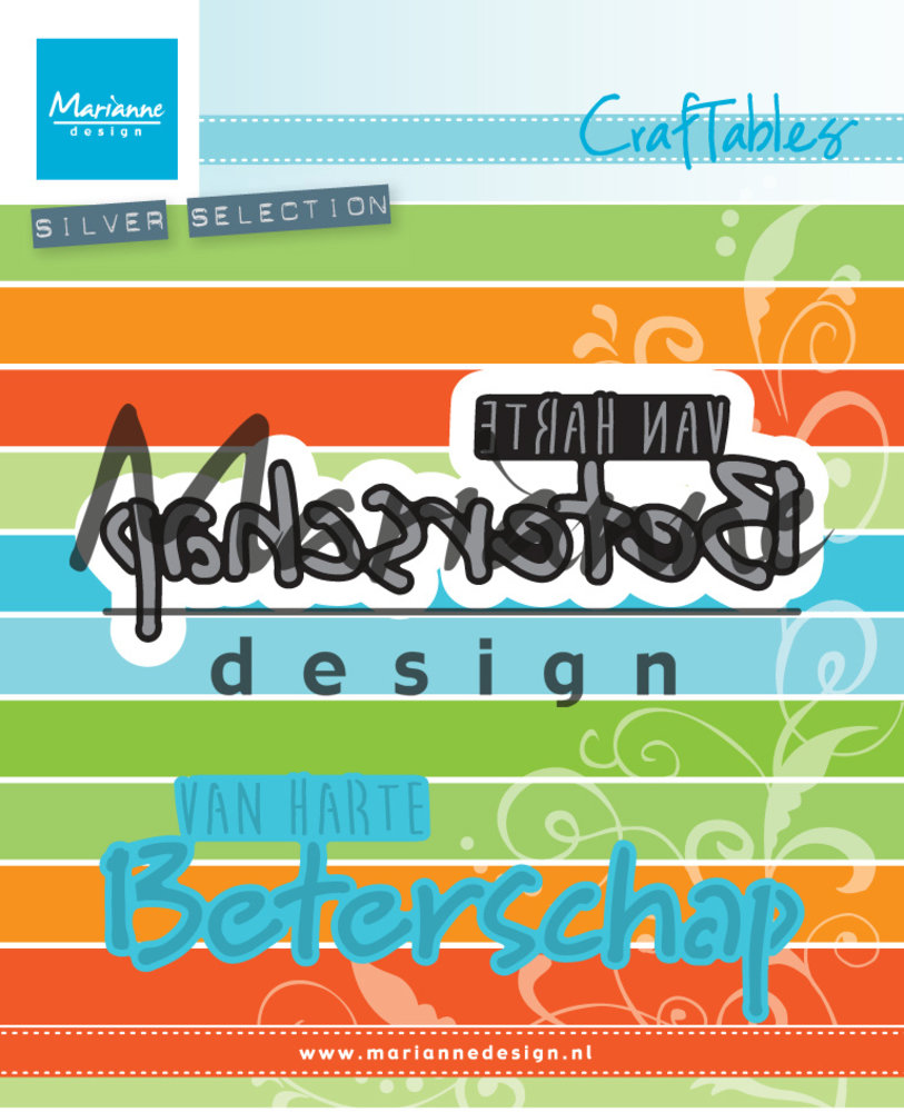 Marianne Design Craftables Van Harte Beterschap (CR1317) (DISCONTINUED) Marianne Design Craftables Van Harte Beterschap (CR1317) (DISCONTINUED)