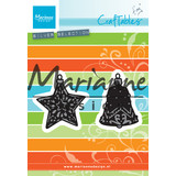 Marianne Design Craftables Tiny's Ornaments Star & Bell (CR1382) (DISCONTINUED)
