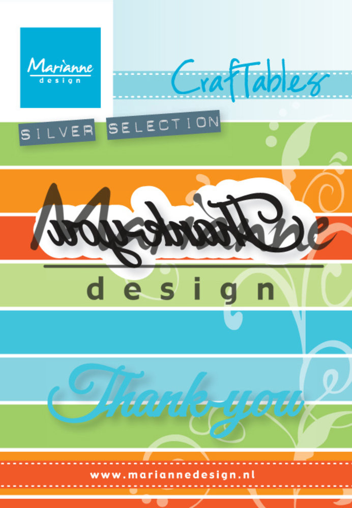 Marianne Design Craftables Thank You (CR1366) (DISCONTINUED) Marianne Design Craftables Thank You (CR1366) (DISCONTINUED)
