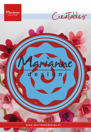 Marianne Design Creatables Round Box & Flower (LR0672) (DISCONTINUED) Marianne Design Creatables Round Box & Flower (LR0672) (DISCONTINUED)