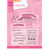 Marianne Design Collectables Stamp & Die Banners With Christmas Text (COL1325) (DISCONTINUED)