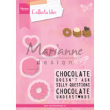 Marianne Design Collectables Stamp & Die Chocolate Doesn't Ask (COL1365) (DISCONTINUED)