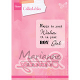 Marianne Design Collectables Stamp & Die Eline's Birthday (COL1349) (DISCONTINUED)