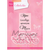 Marianne Design Collectables Stamp & Die Eline's Kerst NL (COL1338) (DISCONTINUED)