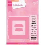 Marianne Design Collectables Stamp & Die Eline's Tab With Text (COL1315) (DISCONTINUED)