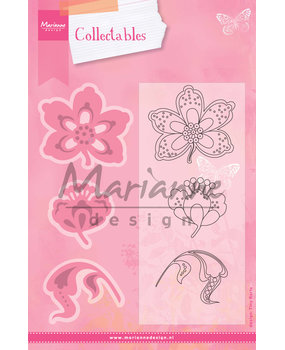 Marianne Design Collectables Stamp & Die Flowers and Leaf 1 (COL1303) (DISCONTINUED) Marianne Design Collectables Stamp & Die Flowers and Leaf 1 (COL1303) (DISCONTINUED)