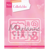 Marianne Design Collectables Dies Pocket Card & Marks (COL1389) (DISCONTINUED)