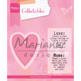 Marianne Design Collectables Stamp & Die Love (COL1334) (DISCONTINUED)