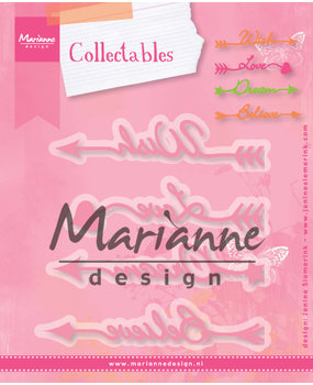Marianne Design Collectables Dies Jenine's Arrow Sentiments (COL1458) (DISCONTINUED) Marianne Design Collectables Dies Jenine's Arrow Sentiments (COL1458) (DISCONTINUED)