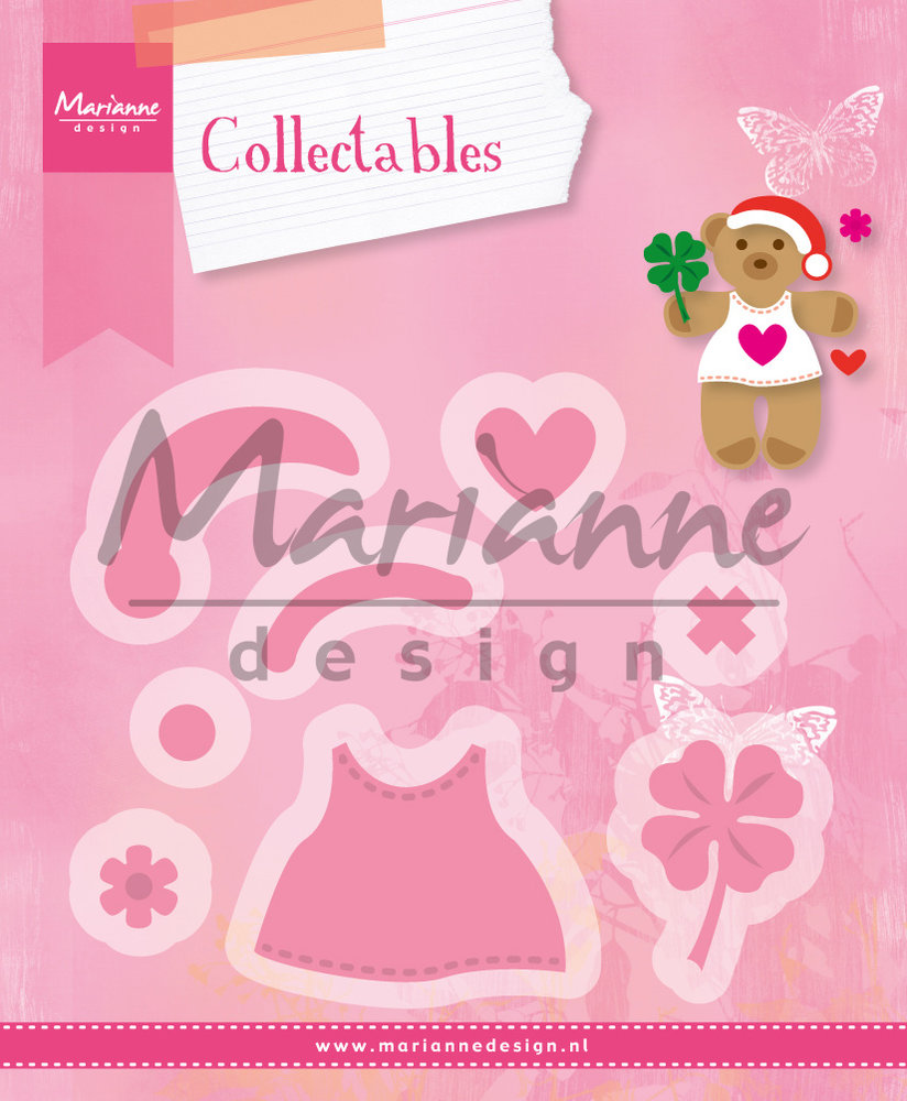Marianne Design Collectables Dies Bear Accessories (COL1377) (DISCONTINUED) Marianne Design Collectables Dies Bear Accessories (COL1377) (DISCONTINUED)