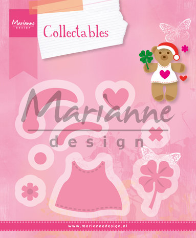Marianne Design Collectables Dies Bear Accessories (COL1377) (DISCONTINUED) Marianne Design Collectables Dies Bear Accessories (COL1377) (DISCONTINUED)