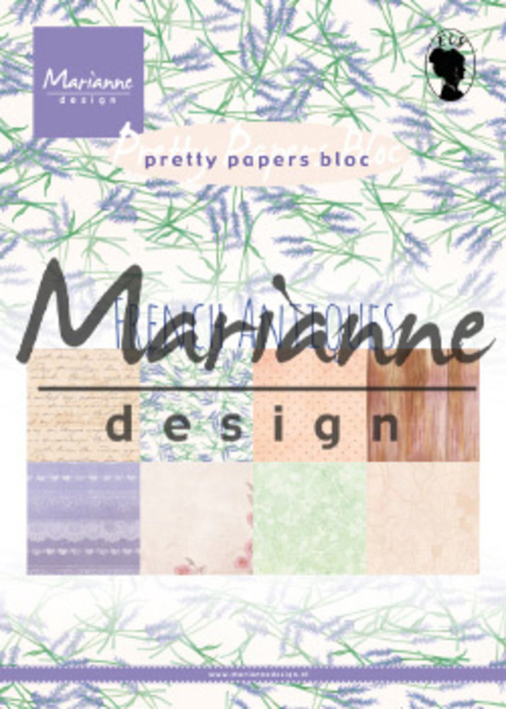 Marianne Design Pretty Papers Bloc A5 Els's French Antiques (PK9167) (DISCONTINUED) Marianne Design Pretty Papers Bloc A5 Els's French Antiques (PK9167) (DISCONTINUED)