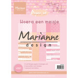 Marianne Design Paper Set A5 Eline's & By Marleen Hoera Een Meisje (PB7064) (DISCONTINUED)