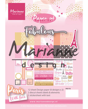 Marianne Design Paper Set A5 Fabulous (PK9178) (DISCONTINUED) Marianne Design Paper Set A5 Fabulous (PK9178) (DISCONTINUED)