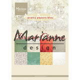 Marianne Design Pretty Papers Bloc A5 Brocante Christmas (PK9171) (DISCONTINUED)