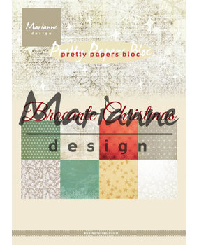 Marianne Design Pretty Papers Bloc A5 Brocante Christmas (PK9171) (DISCONTINUED)