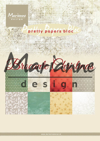 Marianne Design Pretty Papers Bloc A5 Brocante Christmas (PK9171) (DISCONTINUED) Marianne Design Pretty Papers Bloc A5 Brocante Christmas (PK9171) (DISCONTINUED)