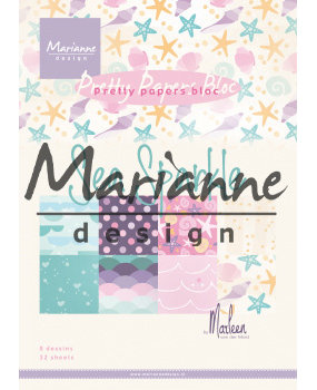 Marianne Design Pretty Papers Bloc A5 by Marleen Sea Sparkle (PK9163) (DISCONTINUED)