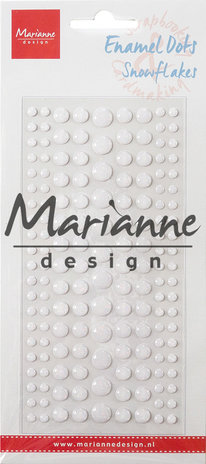 Marianne Design Enamel Dots Snowflakes (PL4520)