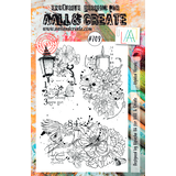 Aall and Create Stamp Set A5 Lighted Florals (AALL-TP-709) (DISCONTINUED)