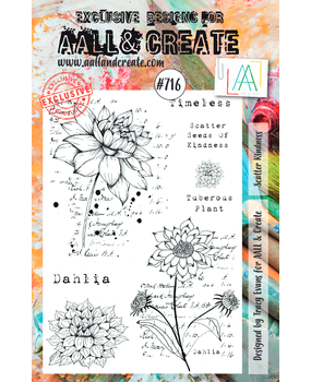 Aall and Create Stamp Set A5 Scatter Kindness (AALL-TP-716) (DISCONTINUED)