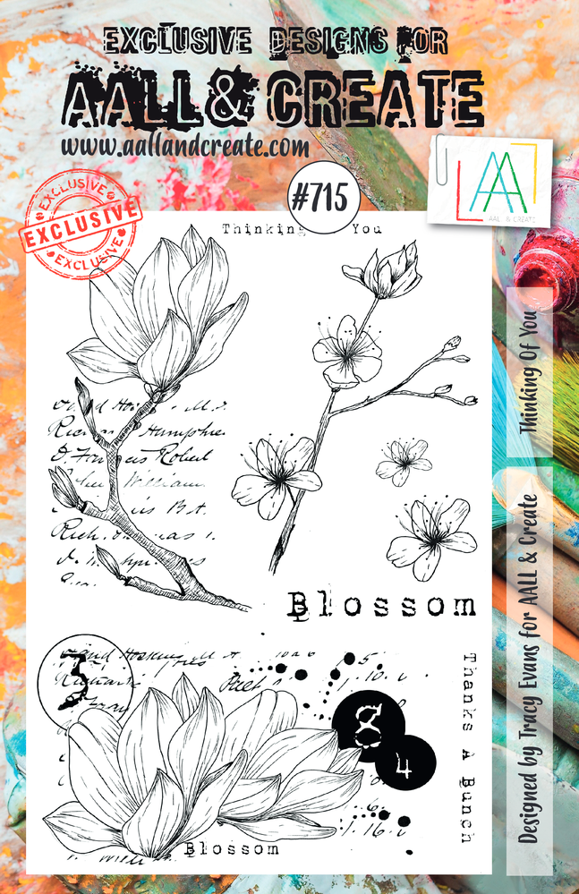 Aall and Create Stamp Set A5 Thinking of You (AALL-TP-715) (DISCONTINUED) Aall and Create Stamp Set A5 Thinking of You (AALL-TP-715) (DISCONTINUED)