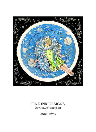 Pink Ink Designs Angelus A5 Clear Stamp (PI175) (OUTLET)