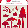 Woodware Mushrooms Stencil (FRST062) (OUTLET) Woodware Mushrooms Stencil (FRST062) (OUTLET)