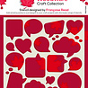 Woodware Speech Bubbles Stencil (FRST064) (OUTLET) Woodware Speech Bubbles Stencil (FRST064) (OUTLET)