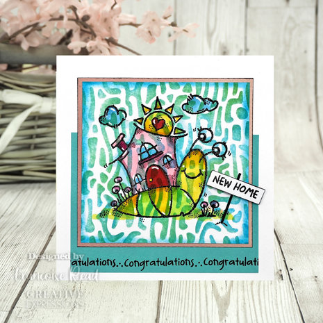 Woodware Wiggles Stencil (FRST060) (OUTLET)