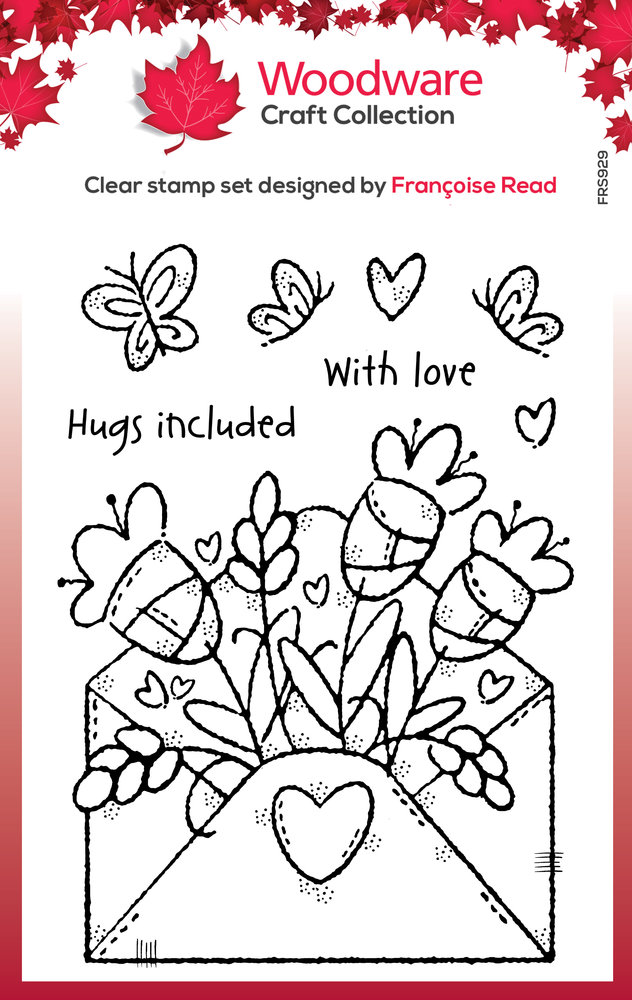 Woodware Flower Envelope Clear Stamps (FRS929) (OUTLET) Woodware Flower Envelope Clear Stamps (FRS929) (OUTLET)